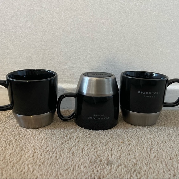 Set of 3 Starbucks black coffee mug 12oz good for christmas/ gift - Picture 2 of 5